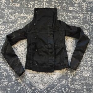 Rick Owens DRKSHDW XS Black Leather Jacket